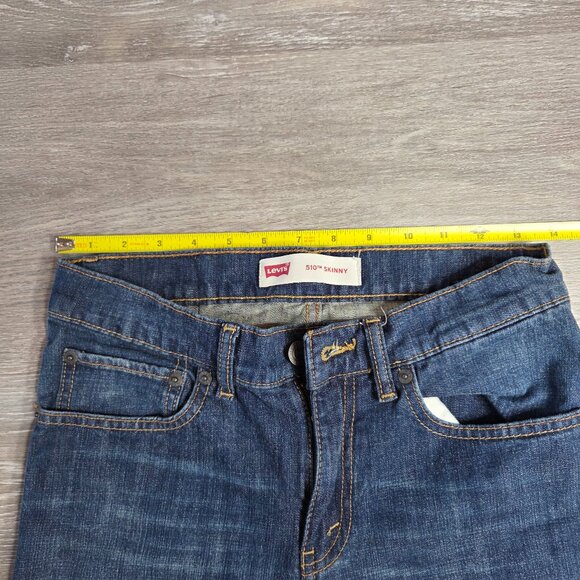 Women's Levi's Size 16 510 Mid-Rise Skinny Jeans Dark Wash Stretch - Picture 7 of 10